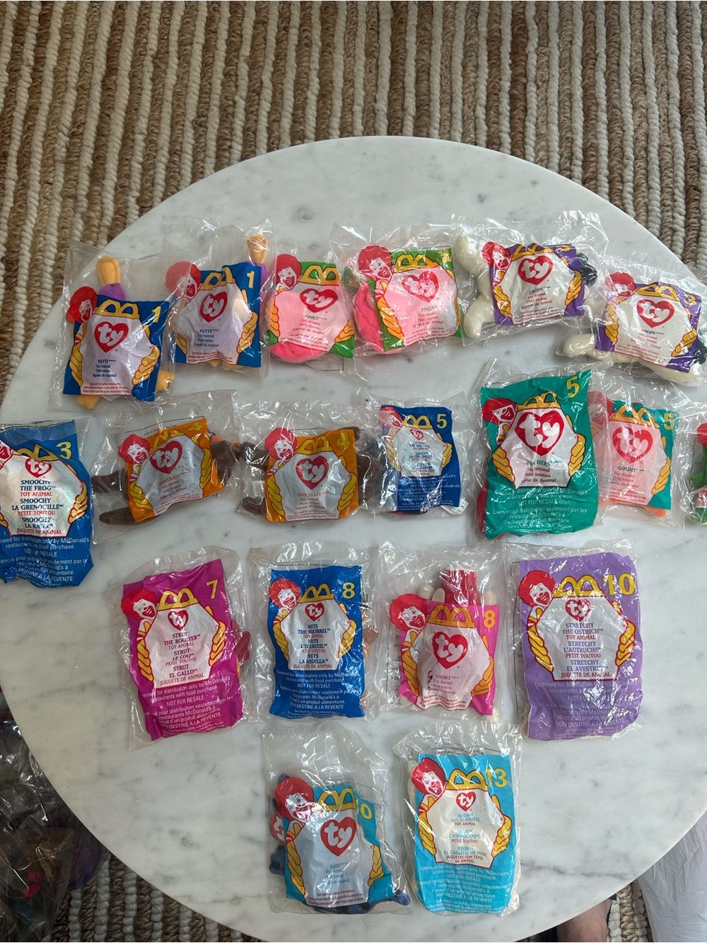 Vintage 1990s-2000 Ty McDonald’s Happy Meal Plush Assortment